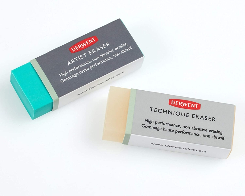 Non-Abrasive High-Performance Eraser Pack : Derwent : Technique & Artist :  2 Pcs